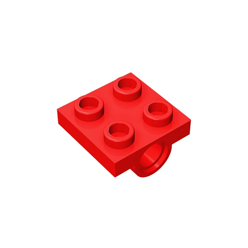 MOC PARTS GDS-847 Plate, Modified 2 x 2 with Pin Holes compatible with lego 2817 children's toys Assembles Building Blocks Tech