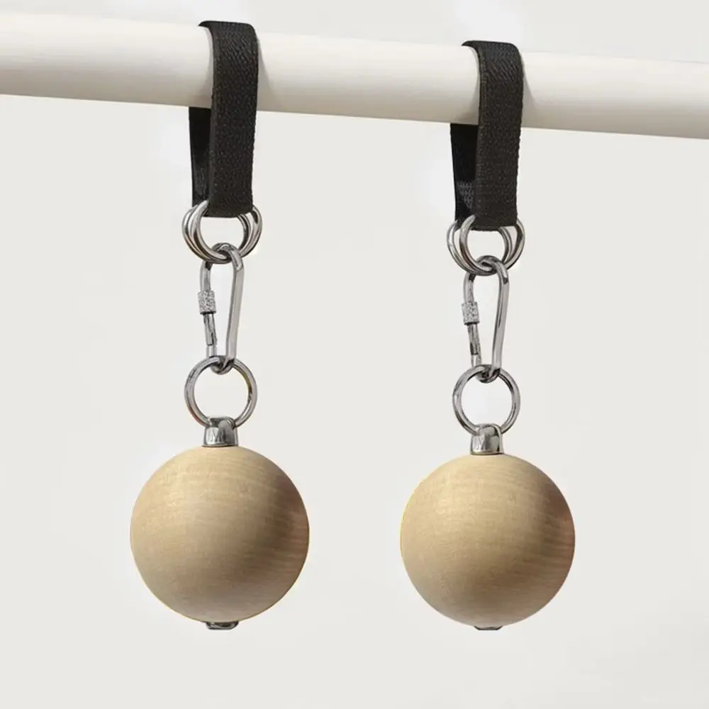 

Ball-shaped Grip Strength Trainer Pull-up Assistance Wooden Forearm Trainer Boating Stable Finger Strengthener Fitness