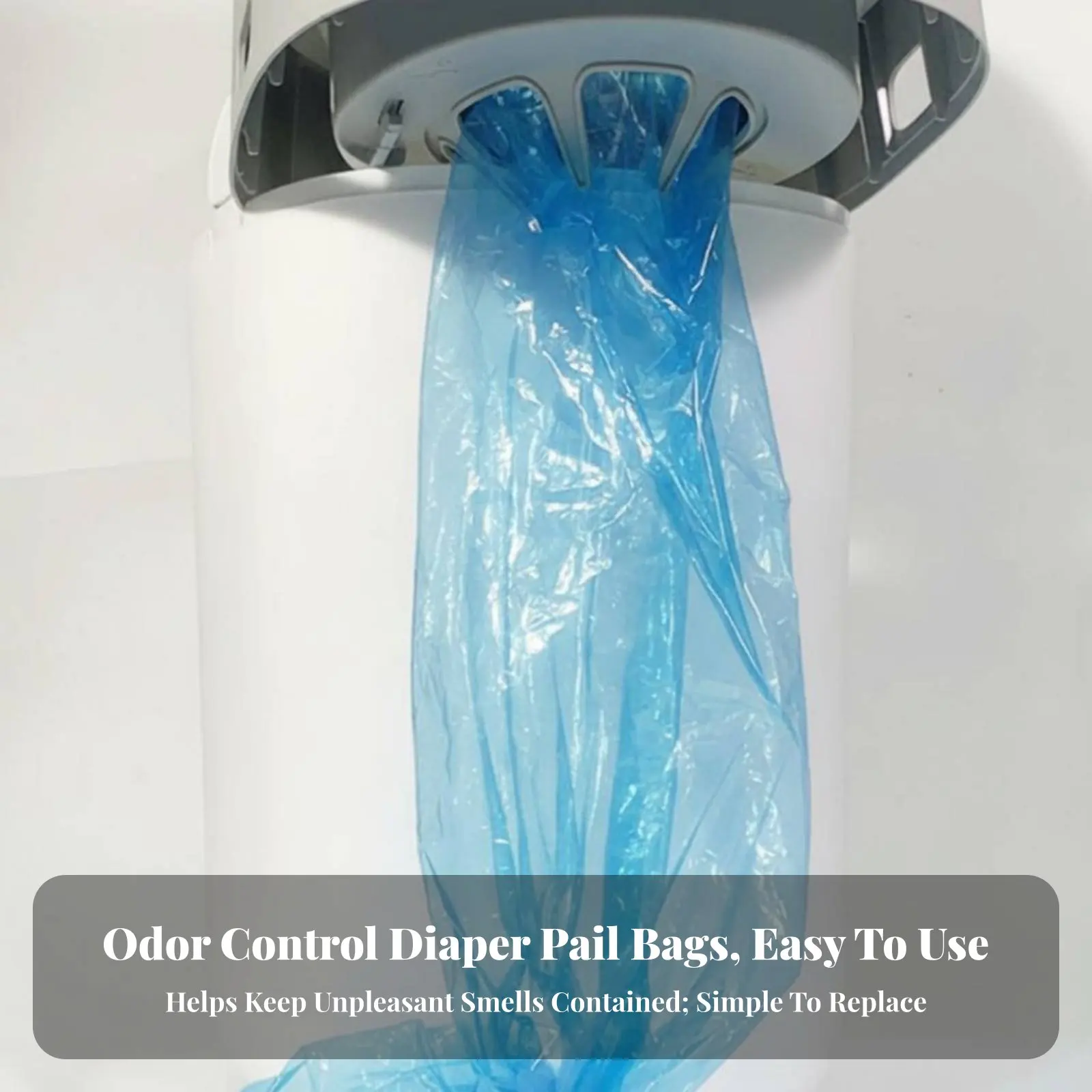 おむつペール詰め替えバッグ-破れにくいおむつペールバッグ詰め替え-ゴミ管理アクセサリー-追加の厚手で大容量