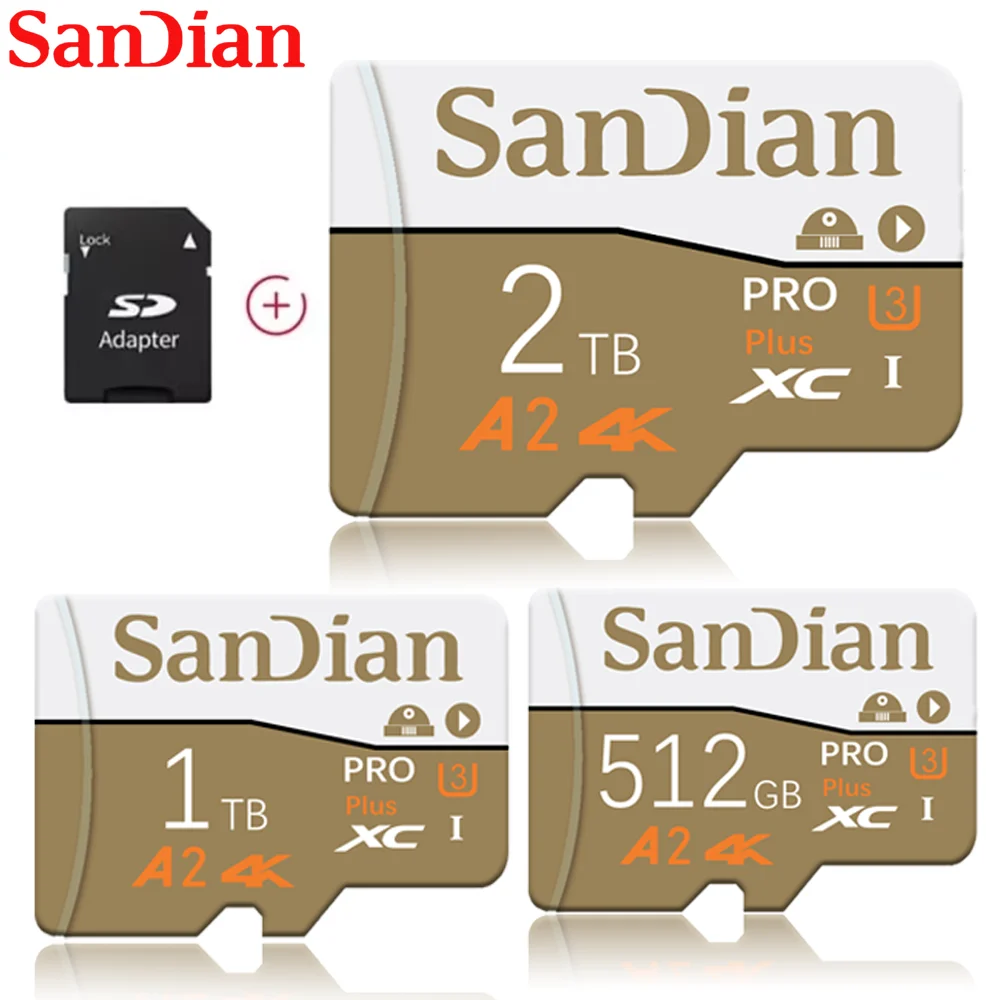 Карта памяти Micro SD, 512 ГБ, 128 ГБ, 2024 ГБ, класс 10