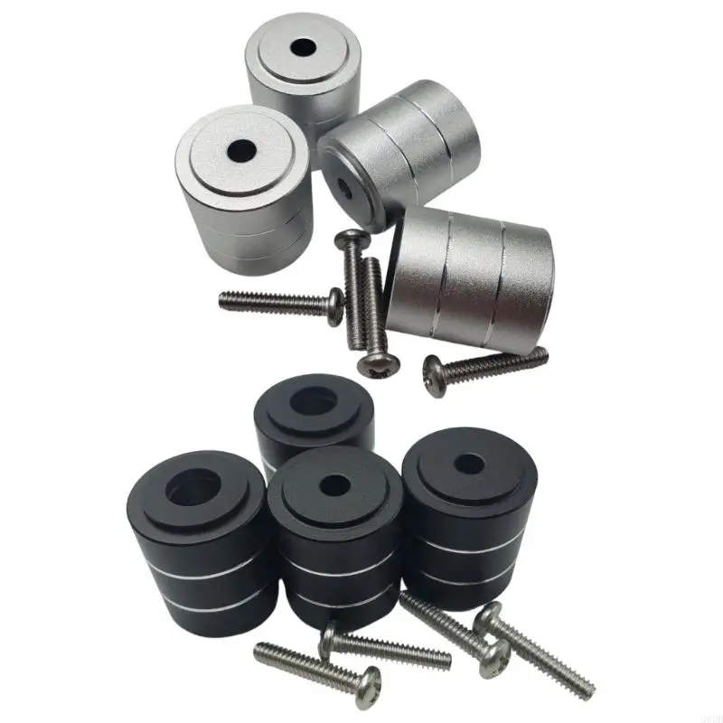 

G6DD Aluminum Feet Chassis Shock Absorbing Nonslip Vibration Damper Floor Protector Shock Absorbing Foot Pad Replacement