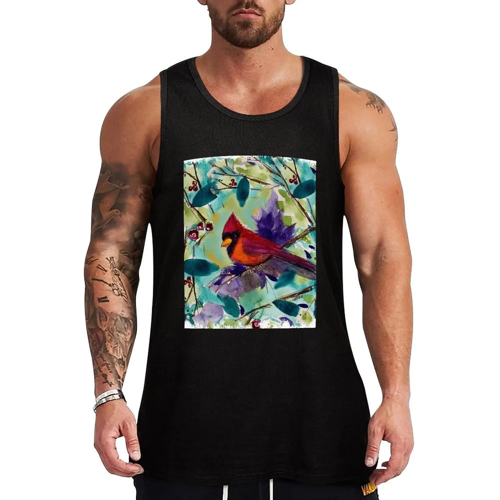 Kim’s Cardinal Tank Top High Breathable Tank Top Lightweight Cool Shirt