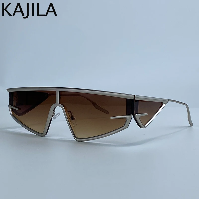 Y2K Punk Quadratische Schild Sonnenbrille Männer 2025, Luxus Marke Vintage Unregelmäßige Steampunk Winddicht Sonnenbrille für Frauen Shades UV400 – Detail 2