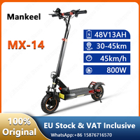 MX-14 EScooters 800W Peak Power 48V13AH Battery Maximum Mileage 45km Off-Road Tire Electric Scooter Adults Foldable E-Scooter