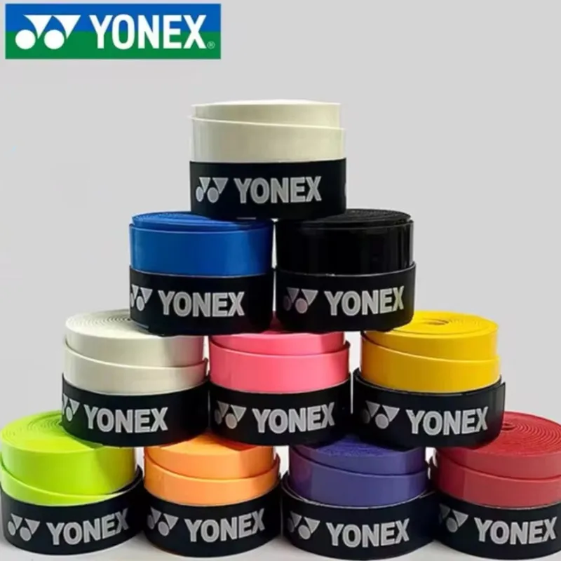 10PC YONEX Overgrip Badminton Racket Viscose Non-slip Sweat-absorbent Flat Tape Grip Handle Tennis Sports Wrapped Tape