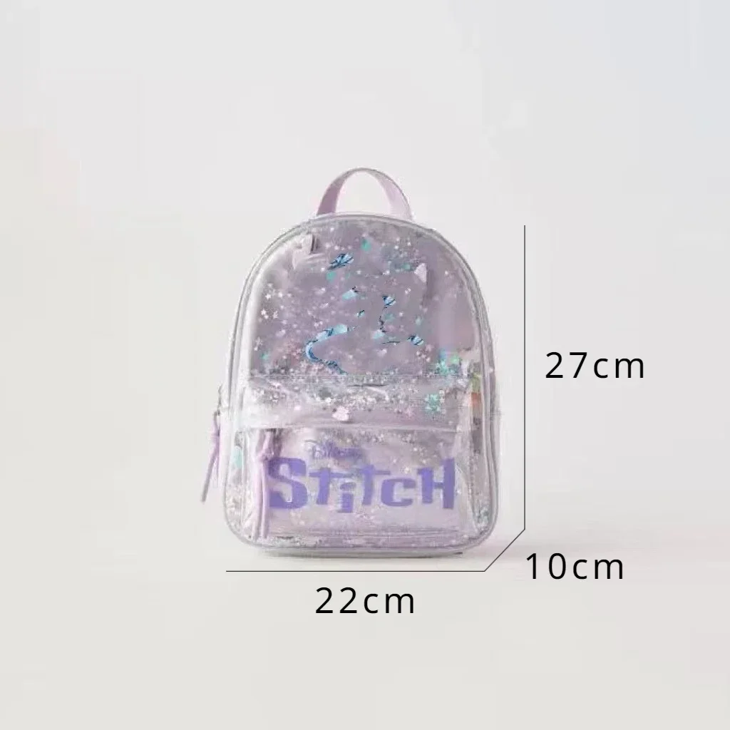 Zaini per ragazze Disney Stitch Baby Kawaii Bags stampa paillettes Travel Storage zaini alla moda Mini zaino per l'asilo