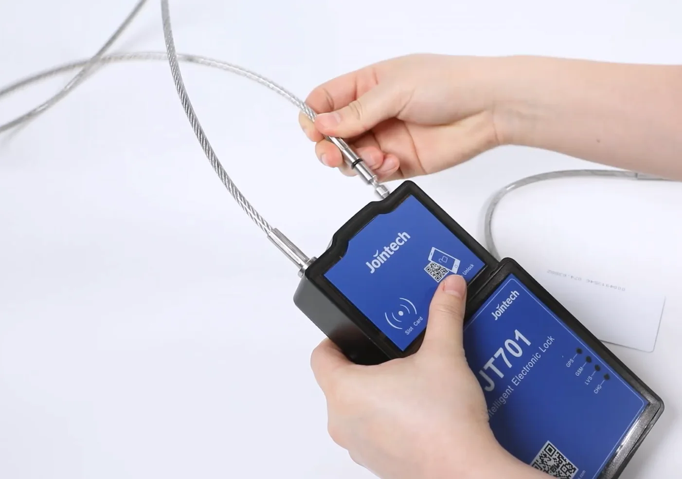 2026 JT701 Real-Time Smart GPS Waterproof E-Seal Lock Padlock for Container & Truck Tracking with Android App and PC Support