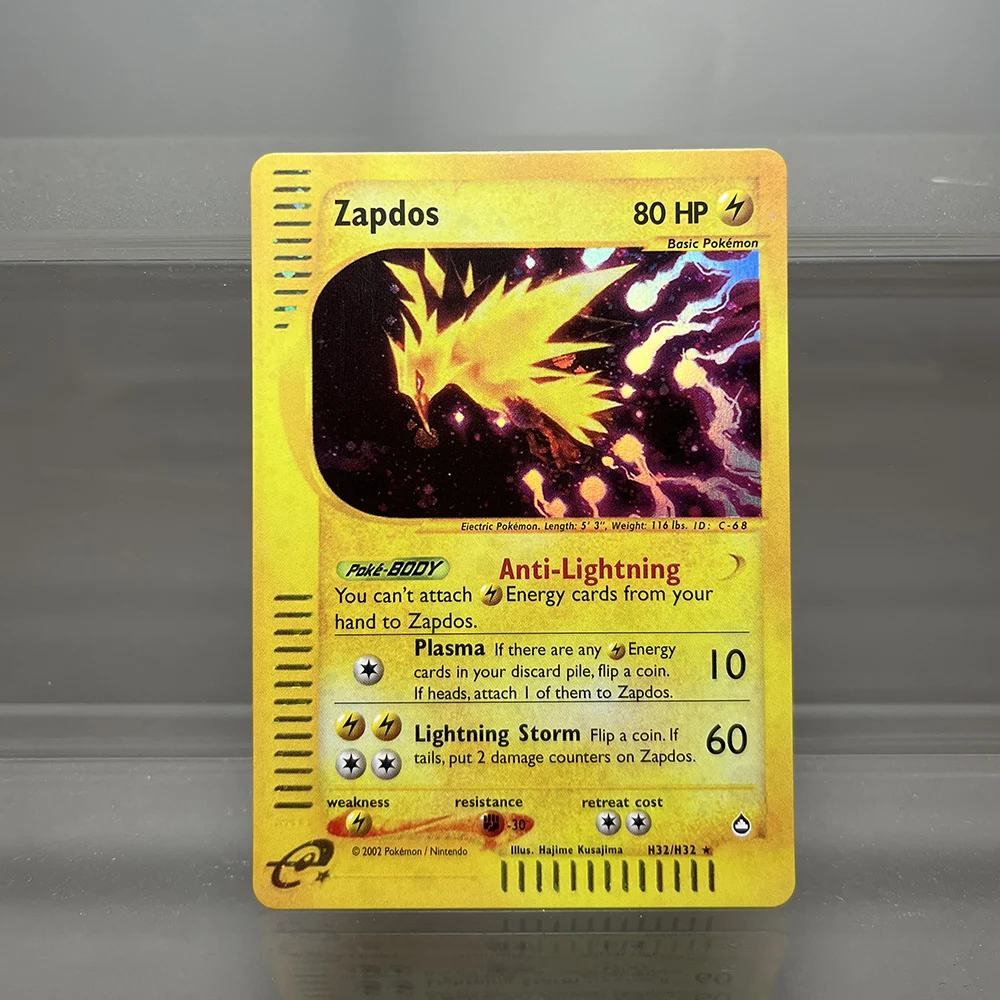 Tarjeta electrónica holográfica de Pokémon, Arbok, Clefable Vileplume Suicune PTCG, Proxy, tarjetas comerciales, juguetes para niños