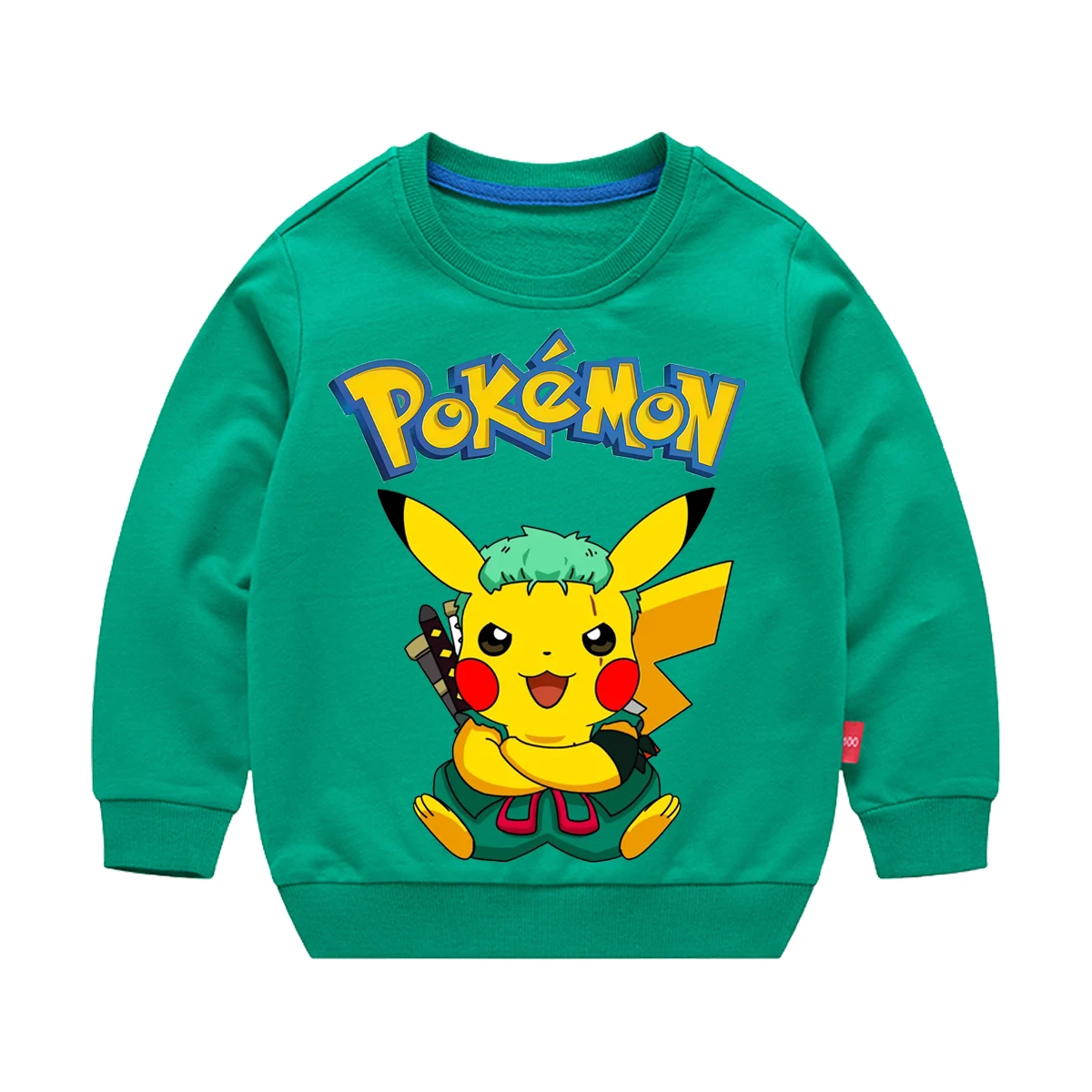 ملابس لبوكيمون جينجار سيلفيون كارتون وأنيمي أنيمي الأطفال القطن جولة الرقبة طويلة الأكمام جولة الرقبة البلوز سترة #4