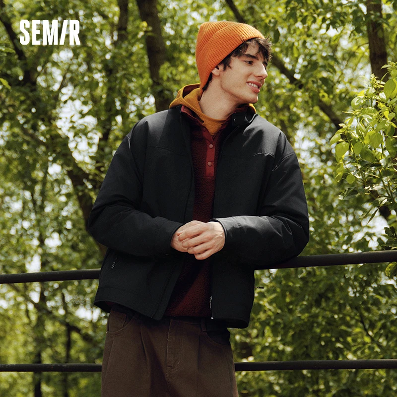 Semir Men Jacket Water Repellent Stand Collar Commuter Style Office Casual Lightweight Autumn Outerwear Daily Wear 2026