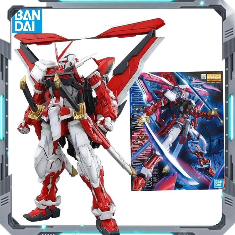 

Bandai оригинальный GUNDAM MG 1/100 MBF-P02 Gundam Astray красная рамка аниме действие ПВХ сборная модель игрушки Коллекционная модель