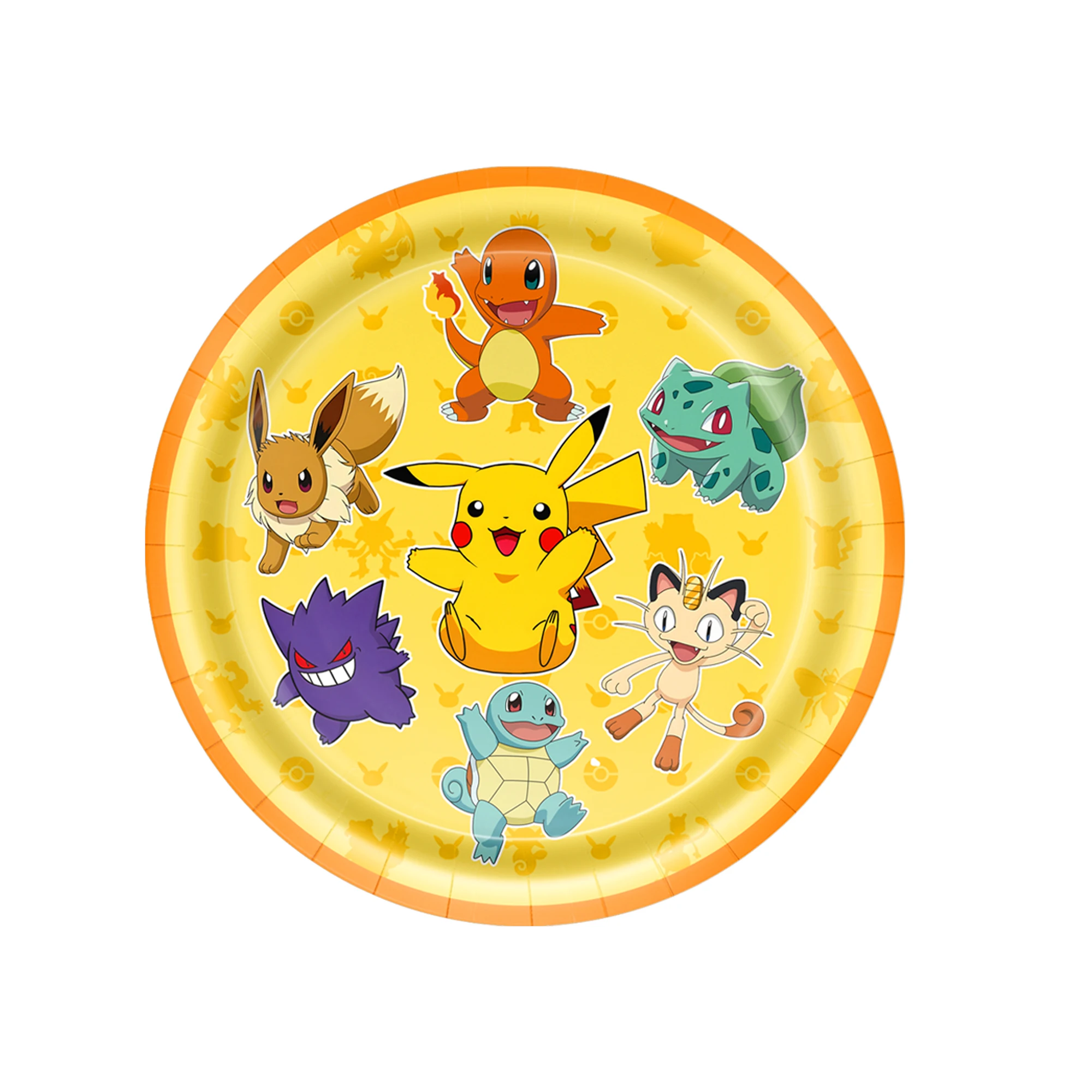 Neues Pokemon Teller- und Becherset Pikachu Geburtstagsparty Dekoration Ballon Flaschenetikett Geschenktüte Cupcake-Topper Kinder-Geschenke Babyparty – Detail 3