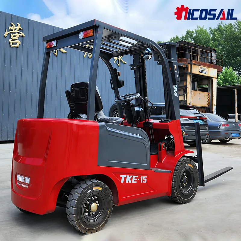 

1.5 Ton Battery Forklift 72V 100AH Zero Emission LED Light for Logistics Center