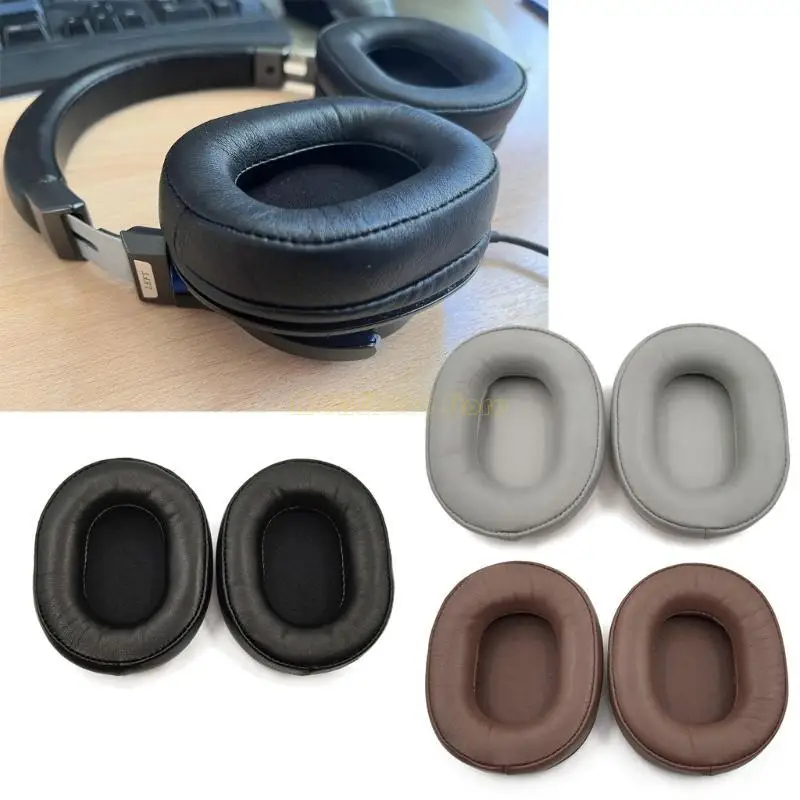 F62C 헤드셋 이어 패드 ATH-MSR7 MSR7B MSR7SE MDR-7506 헤드셋 이어 컵 내구성 양가죽 이어 컵