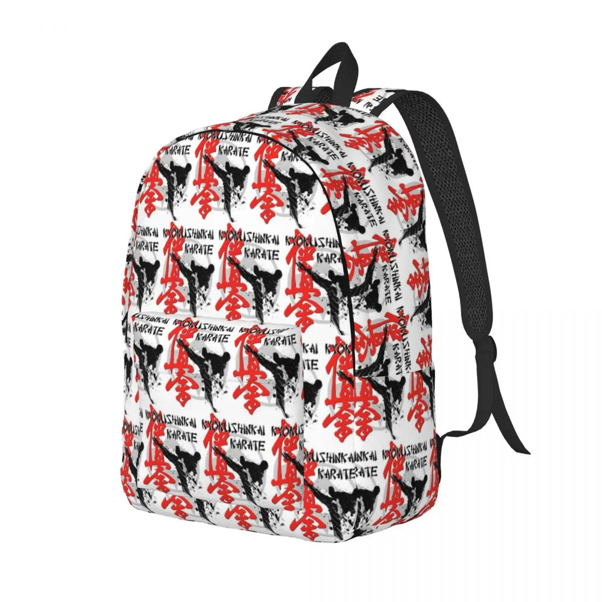 

Kyokushin Karate Bushido Values Backpack Daypack Large Capacity Kids BookBag School Bag Shoulder Bags for Boys Girls