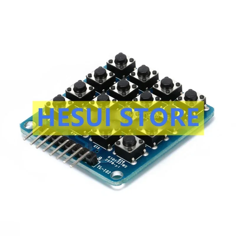 Original genuine 4*4 matrix keyboard module 16 key key switch 51 MCU extension