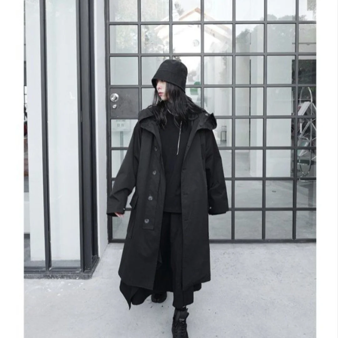 

Пальто для элегантных женщин, кожаный плащ на пуговицах для лидеров и жидкостей, укороченная осенняя женская зимняя одежда