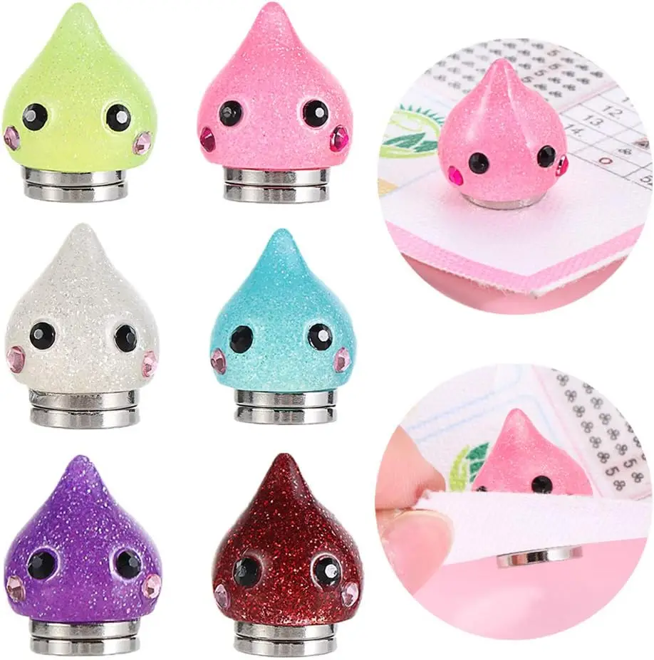 

DSLONG 6 шт. Магнитные держатели для алмазной вышивки, магнитные подставки для алмазной вышивки, держатели для вышивки крестом