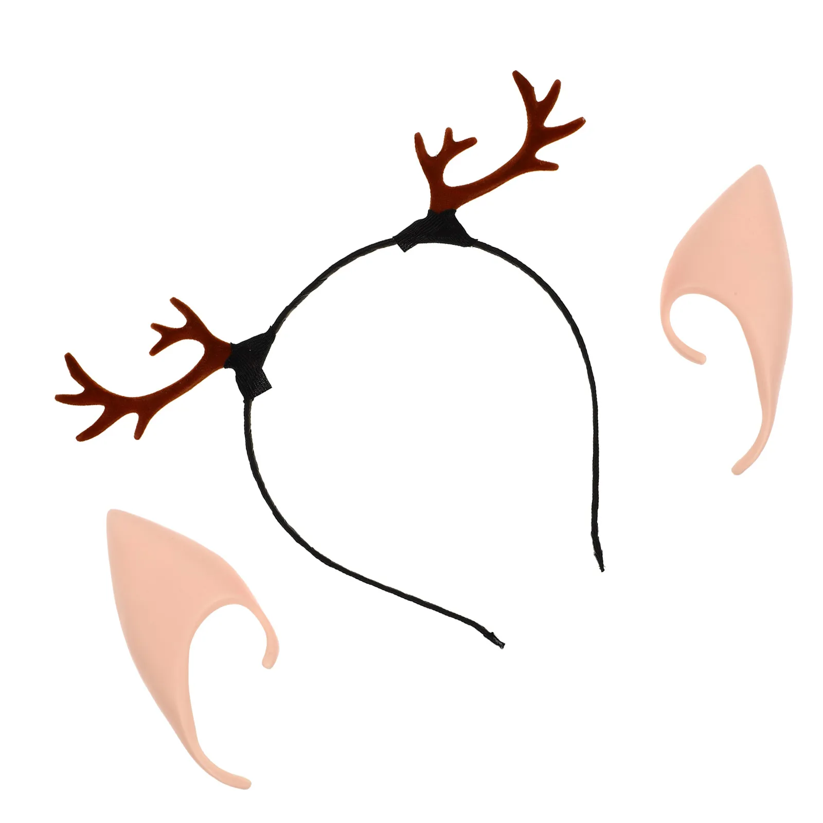 

Antler Hairband Elves Ear Headpiece Festival Decor Party Photo Props Christmas Headdress Hair Accessories Chic Gift