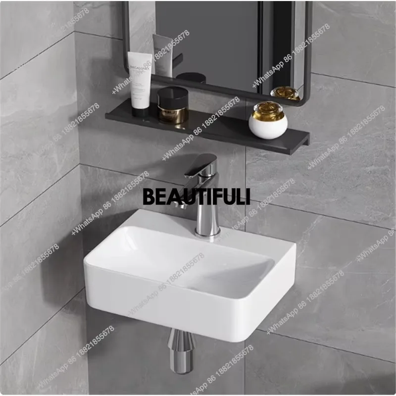 

R Mini wall mounted small washbasin, bathroom, small size washbasin, hanging basin