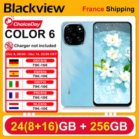 Blackview COLOR 6 Smartphone [No EU Charger] 24GB (8+16) + 256GB Android 15 5000mAh 6.67'' Display 90Hz 50MP Camera Doke AI 18W