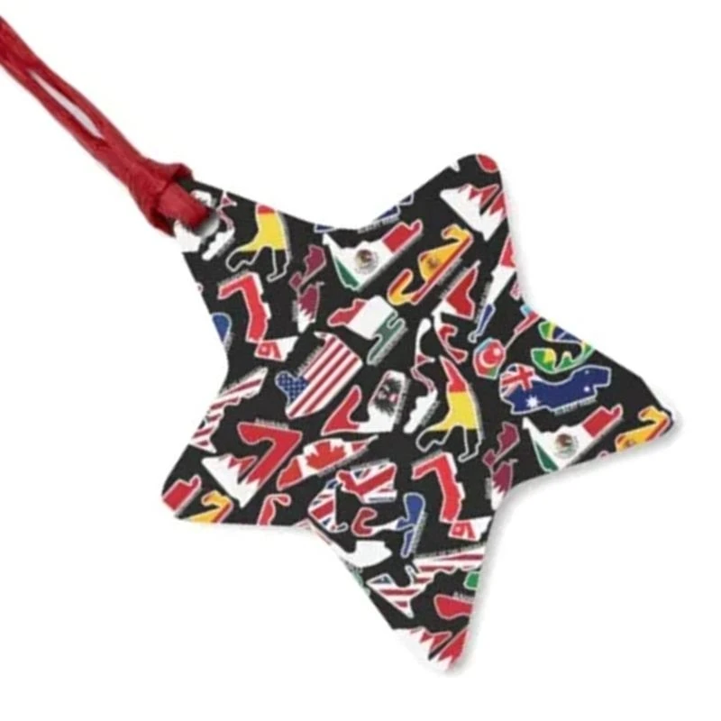 

Racing Tracks Ornaments for Christmas Decoration Various Shapes 1PC