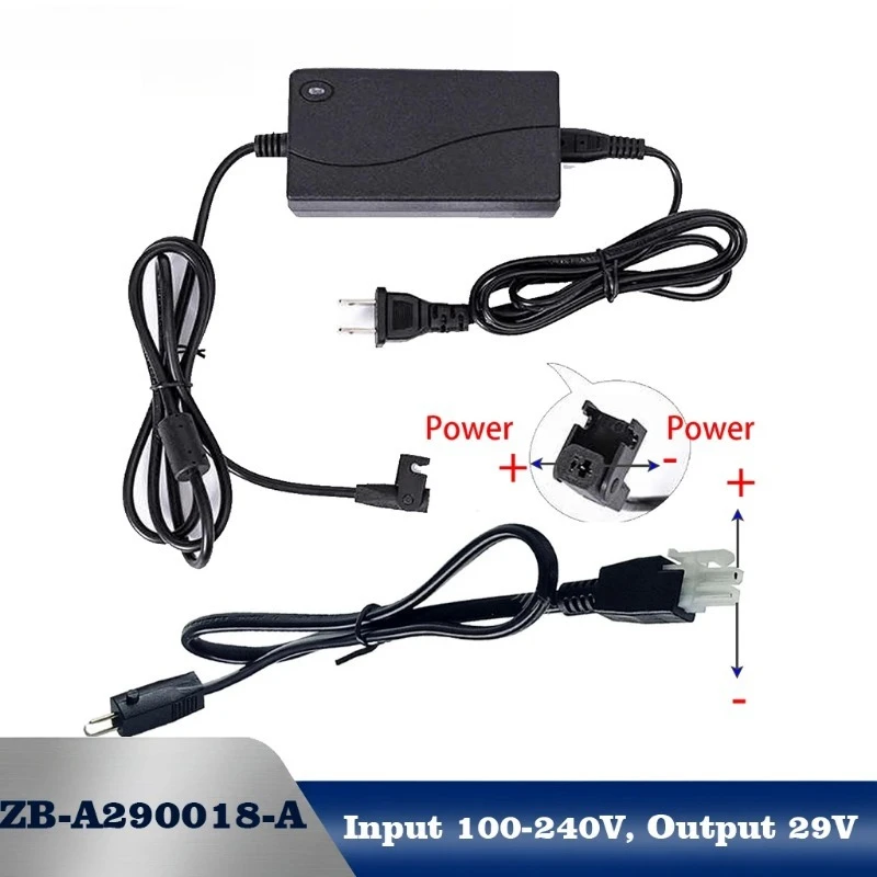 29V 1.8A AC/DC Power Supply Adapter for Electric Recliner Sofa Massage Chair Lift Chair ZB-A290018-A Transformer 2-Pin Plug