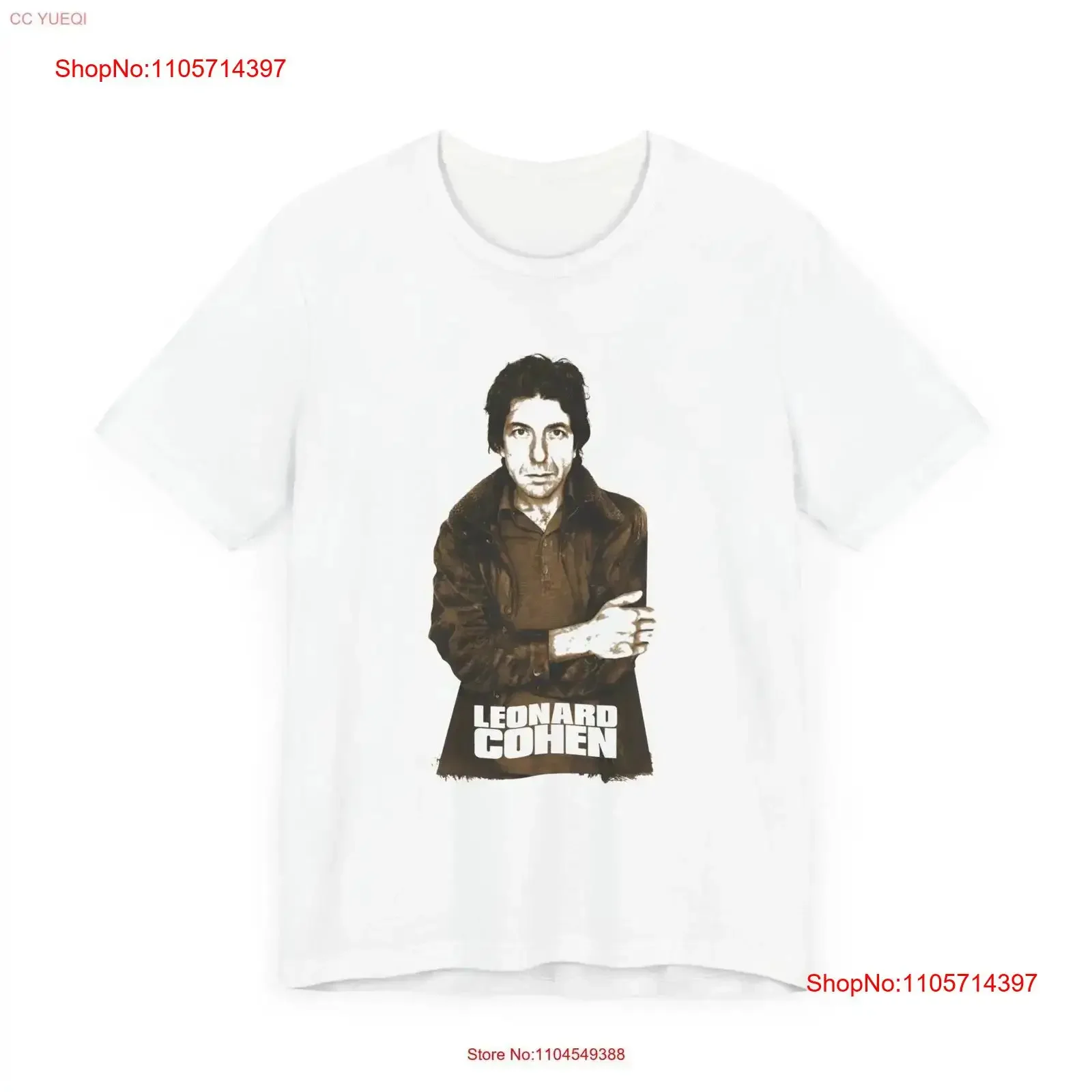 Legend Leonard Cohen T Shirt Music Fans Vintage ConcerT Retro Band Top vintage Washed Slightly Top For Everyday Wear fashion