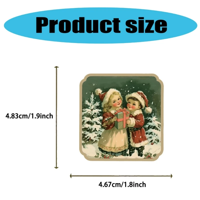 50 шт./компл. Рождественская наклейка Эстетическая наклейка Водонепроницаемая праздничная наклейка