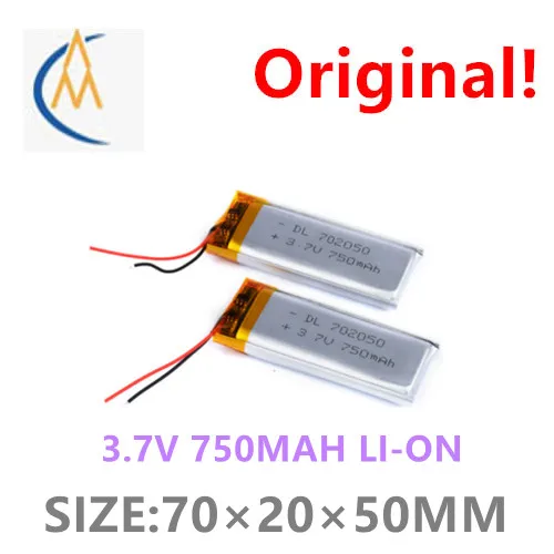 

Купить больше будет дешево, 702050 3,7 в, 750 мАч, телефон, перезаряжается 1100 раз с литиевой батареей, многократно игрушка, светодиодный, Bluetooth