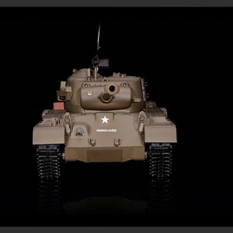 Henglong Remote-controlled Tank Metal Tracked Remote-controlled Toy Car Military Model Adult Electric 3838 Panxing M26