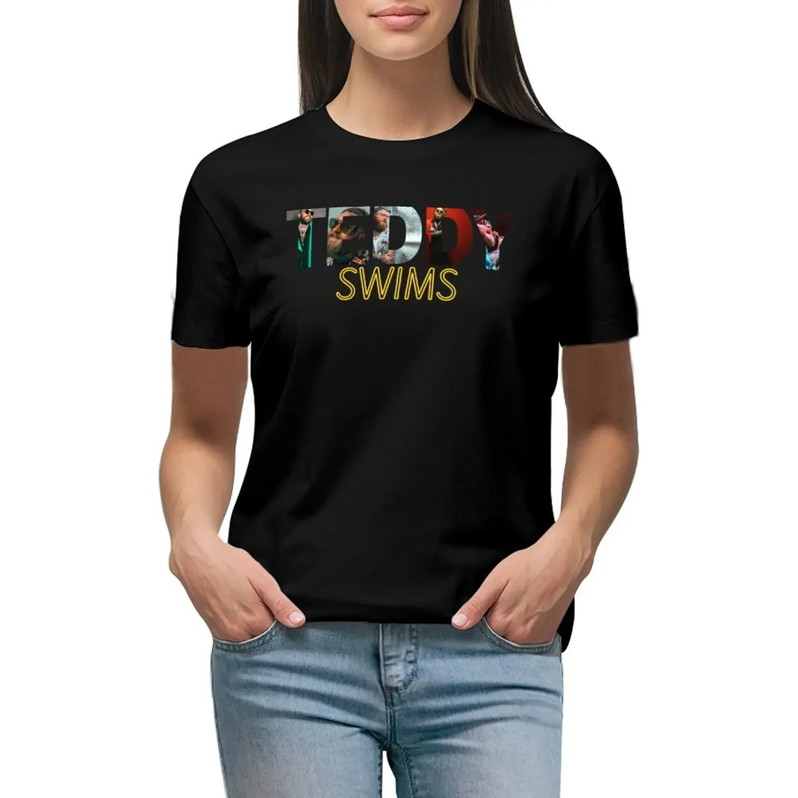 

Teddy Swims Essential T Shirt Hoodie T-Shirt funnys Short sleeve tee female vintage clothes tshirts for Women