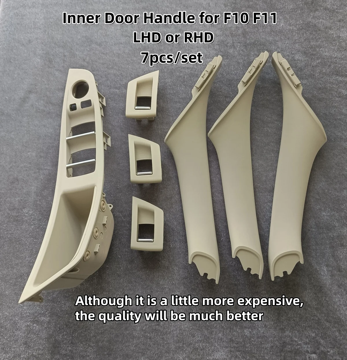 

LHD RHD Upgraded New Interior Passenger Door Handle Inside Panel Trim For BMW 5 Series F10 F11 520i 523i 525i 528i 535i