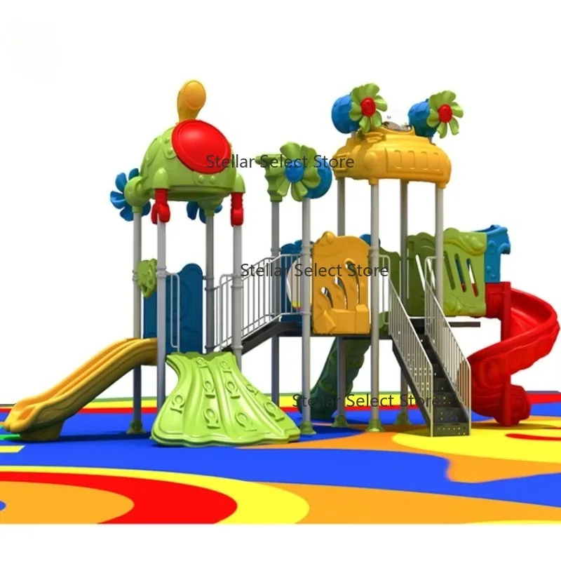New Design Big Outdoor Play Equipment LLDPE Plastic Slide Amusement Park Equipment  Playground Outdoor
