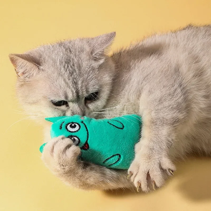 New Pet Supplies Catnip Plush Toys Cat & Mouse Interactive Toys Interactive play cat mouse toy