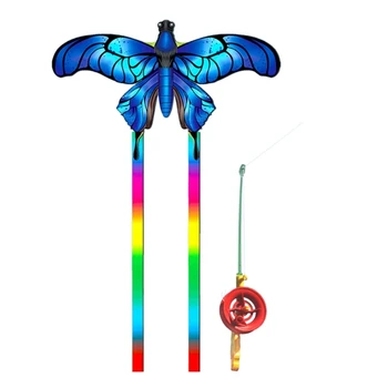 ダイナミックウィング凧風凧子供のための飛行おもちゃロングテール凧屋外おもちゃ