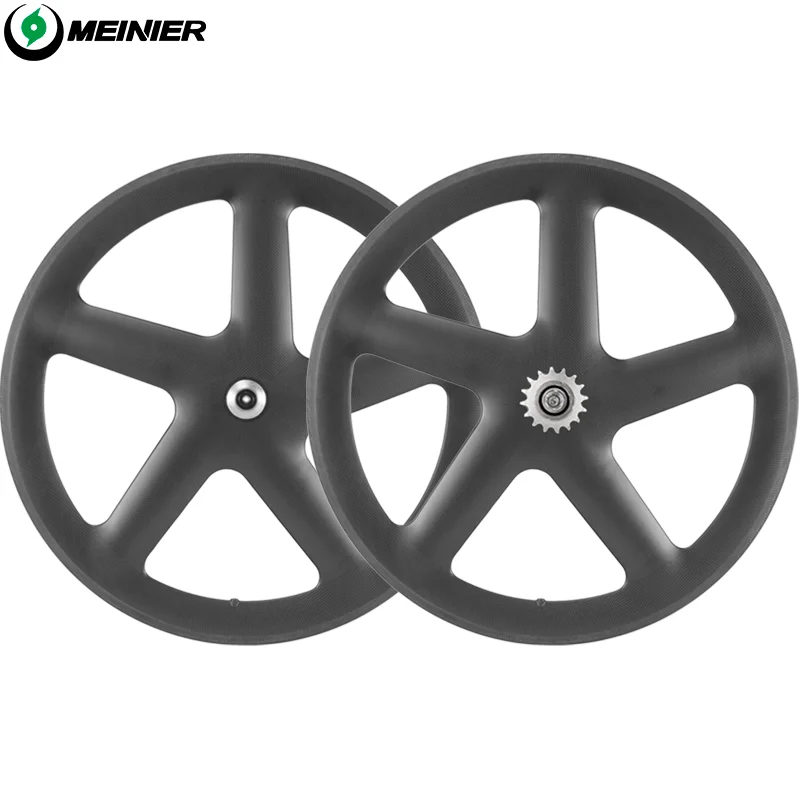 

Super light carbon Fixedgear wheel 700C Track Bike/Triathlon/TT Clincher 5 Spoke wheel