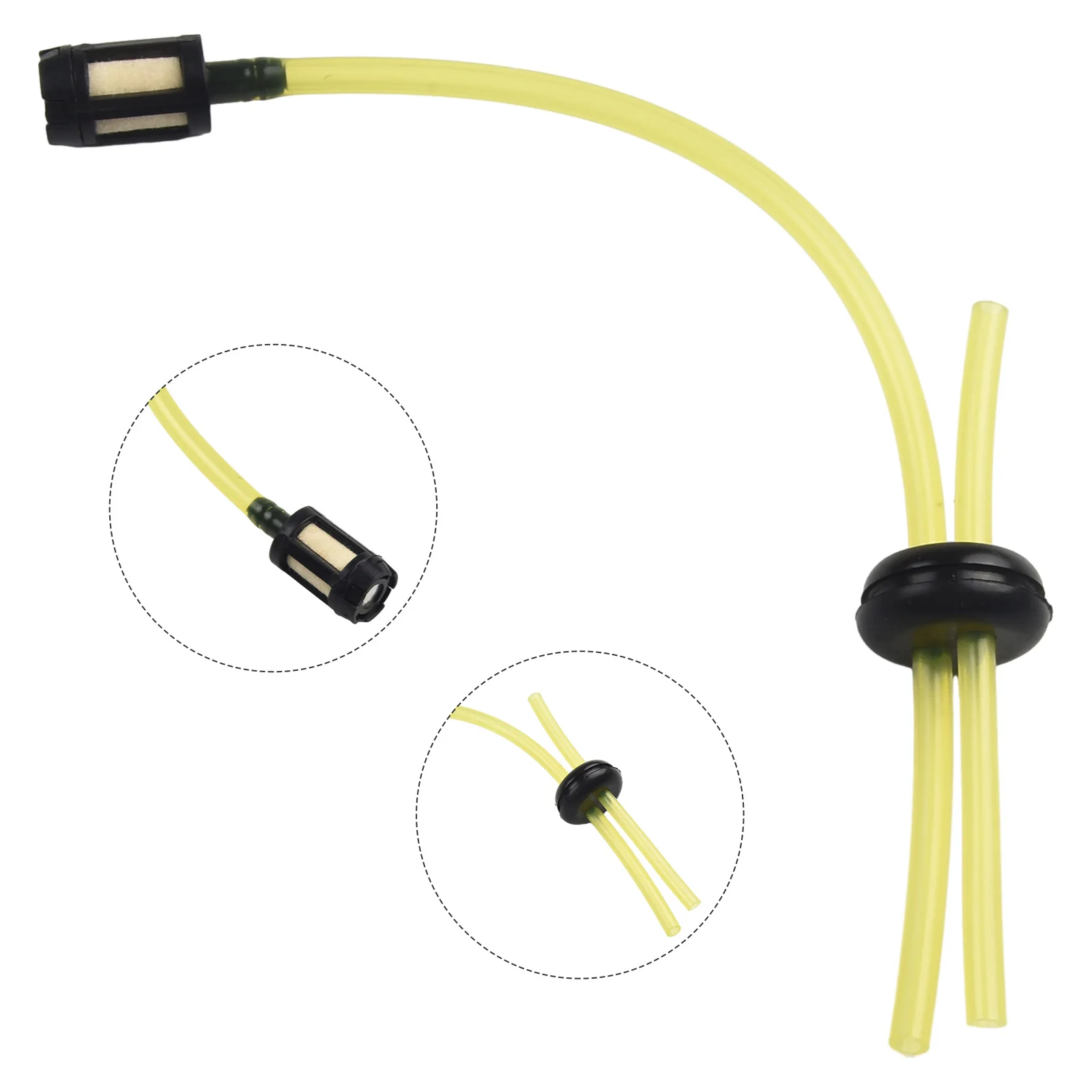 Fuel Line Assembly for TTL488GDO TTK587GDO Includes For 2 x Fuel Pipes Black Gromit and Fuel Filter Replacement