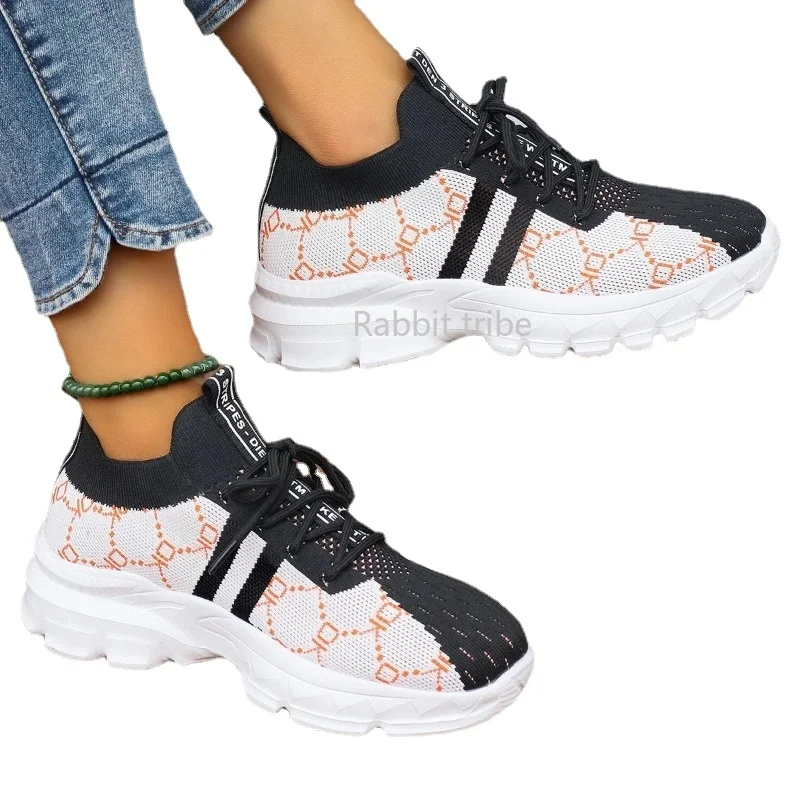 Women's Design Mesh Breathable Lightweight Sneakers 2023 Spring Autumn Fashion Luxury Tennis Shoes Comfort Platform Sport Shoes