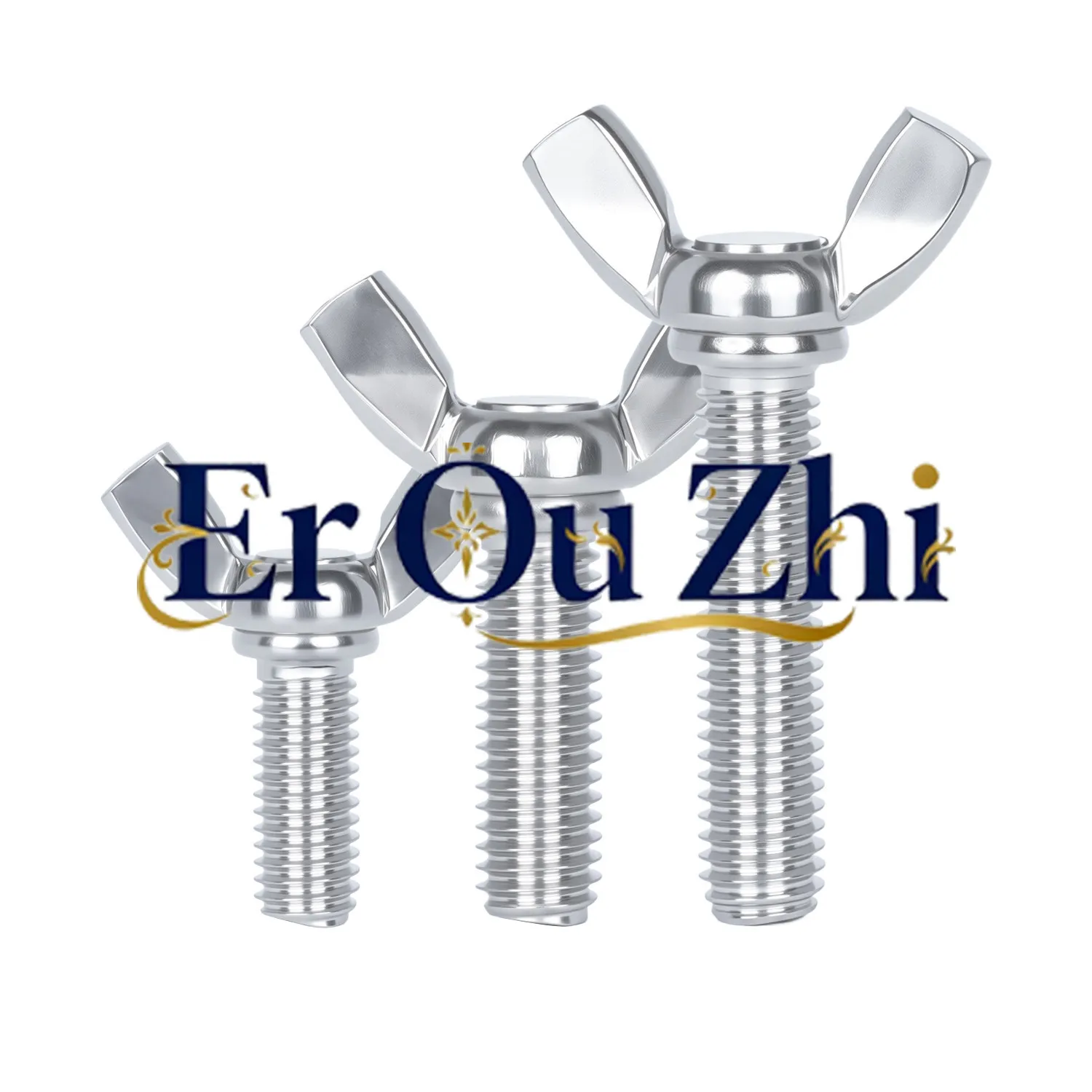 304/201/316 Stainless Steel Butterfly Screw Butterfly Type Goat Horn Ingot Hand Screw
