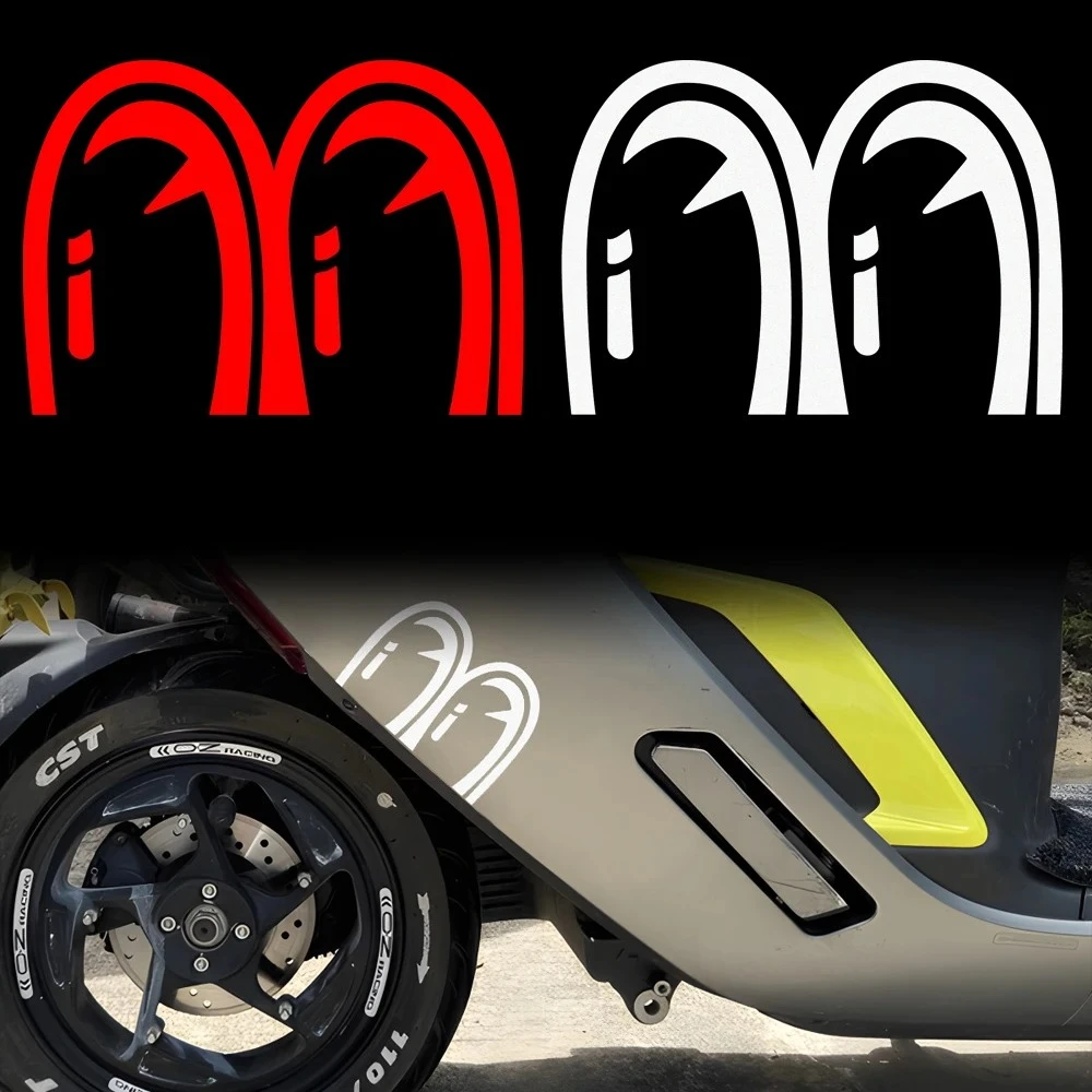 Big Eyes Waterproof Vinyl Sticker For Motorcycle Body Helmet Fuel Tank Fit Voge Zontes Kawasaki Yamaha BMW Decor Accessories