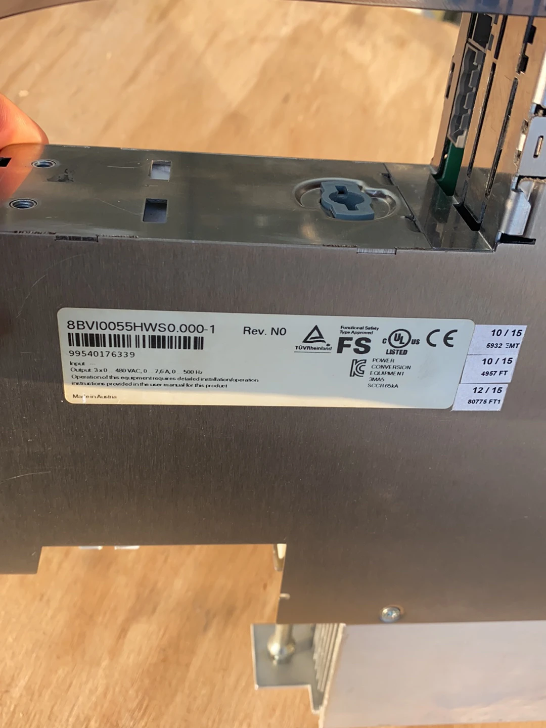 8BVI0055HWS0.000-1 Servo Drive para B&R