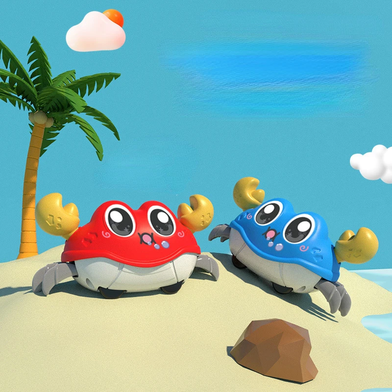 Internet Celebrity Children's Fun Double Loop Left and Right Shaking Simulation Crab Toy Cute and Fun Simulation Crab Crawling