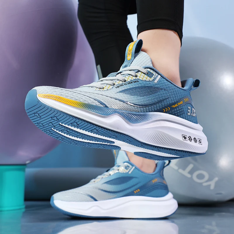 

Мужская спортивная обувь, легкие гоночные кроссовки из карбоновой пластины, зимняя амортизация, противоскользящие, износостойкие, дышащие.