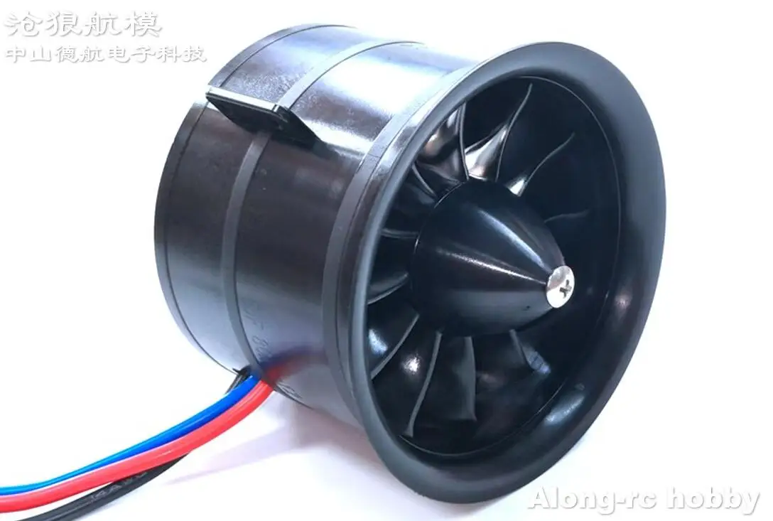 Powerfun 80mm 12 ostrzy 80 EDF zestaw 6S 2000KV silnik 3.43kg ciąg dla 80mm Jet zdalnie sterowany samochód DIY modele samolotów myśliwskich Spart