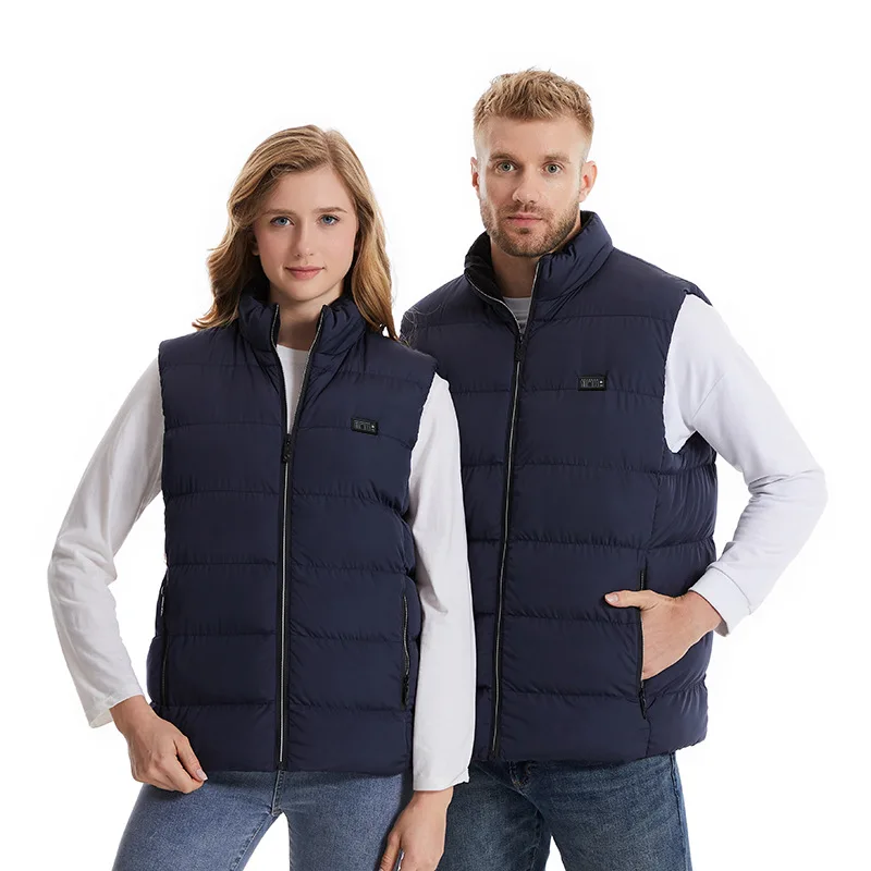 Women's 9-Zone Heated Vest Electric Graphene Heat Jacket USB Charging Sportswear Heated Coat for Camping Outdoor Activities