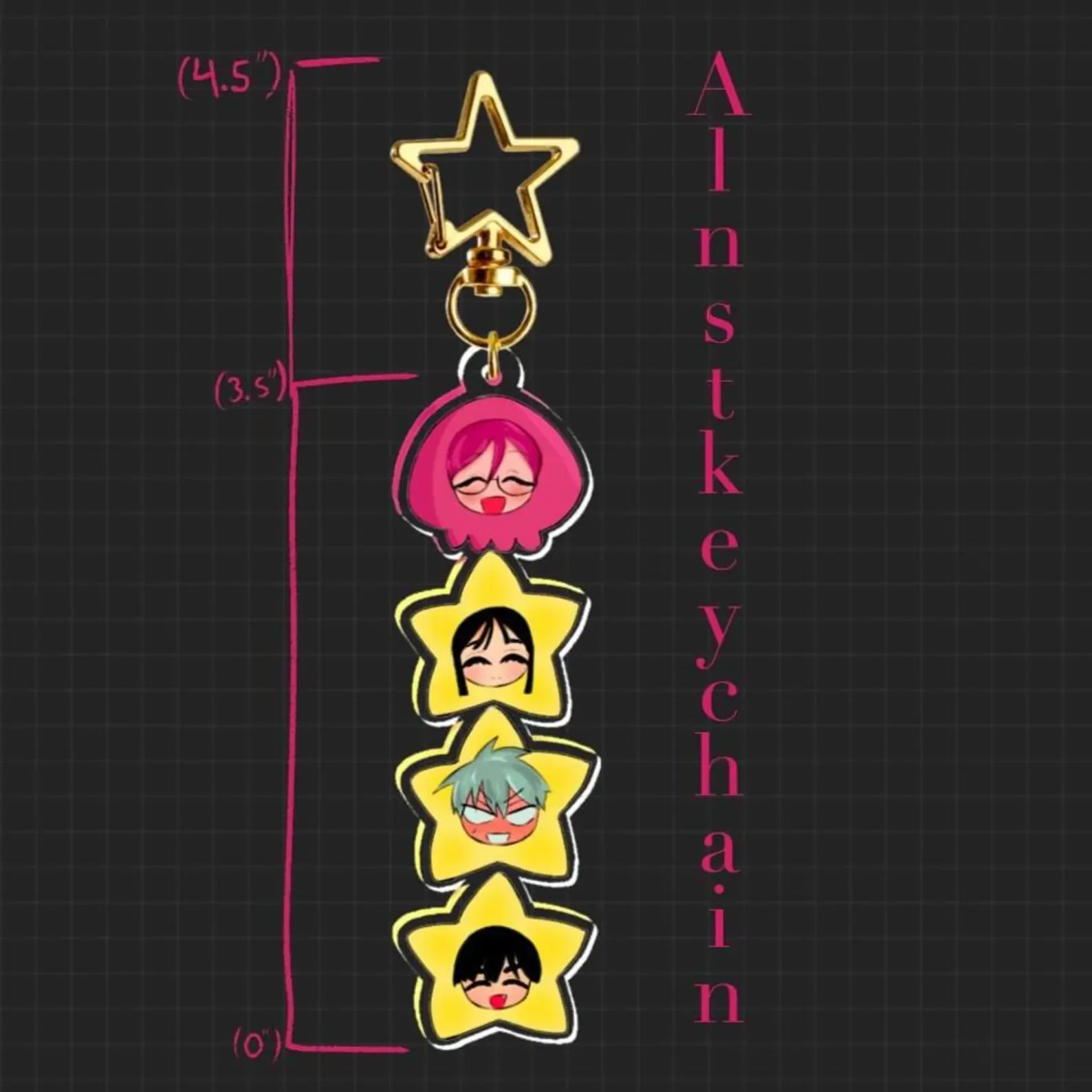 

6cm Acrylic Standing Plates for Alien Stage Mizi Sua Ivan Cartoons Backpack Decoration Pendant Cute Anime Merchandise Fan Gift