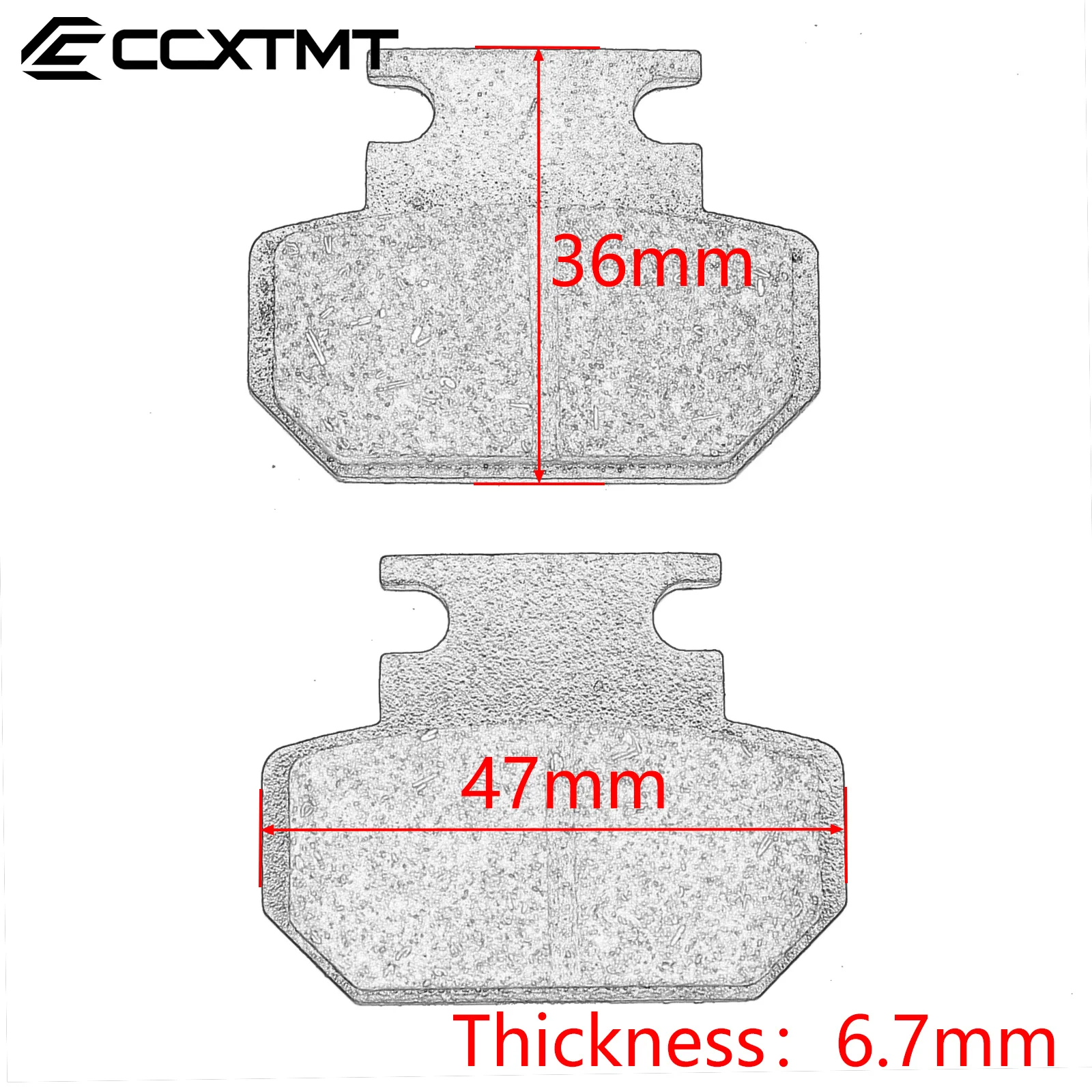 Front And Rear Brake Pads For Citycoco Electric Scooter Harley Electric Scooter Universal Parts Scooter Disc Brake Accessories