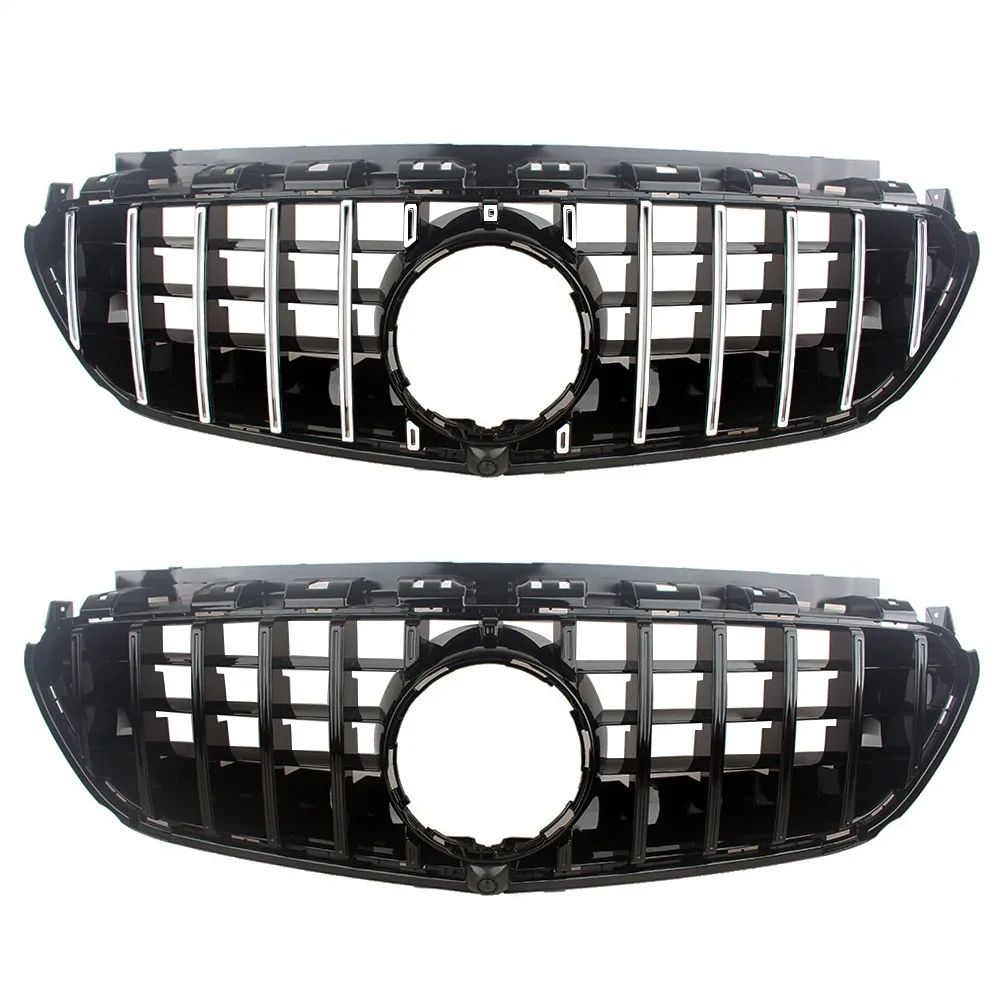 Front Bumper Racing Grill Billet Grille Cover For Mercedes-Benz W213 E-Class E63 AMG 2016-2020