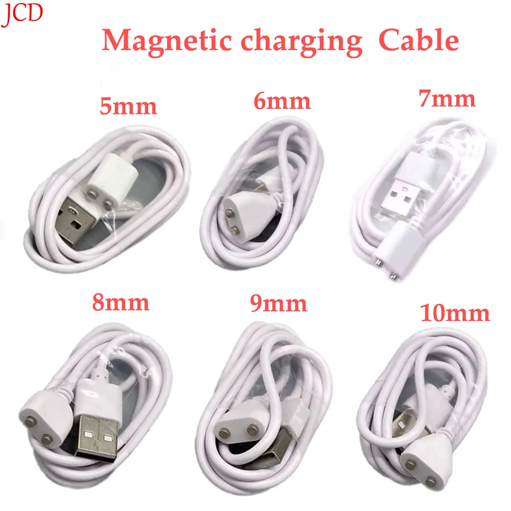 Magnetic Charging Cable 2pin center spacing 5mm 6/7/8/9/10mm Magnet Suctio USB Power charger for Beauty instrument Smart device